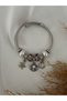 Silver Multi-Colored Charm Steel Bracelet - 2