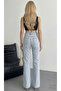 Ice Blue Women's High Waist Spanish Flare Jeans - 3