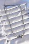 Stylish 316L Steel Double Chain Silver Color Ball Chain Italian Model Necklaceteachers Mothers Valentine's Day - 3