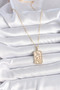 Stylish 316L Steel Gold Color Chain Capricorn Zodiac Sign Zircon Stone Women's Necklace Teachers Mothers Valentine's Day - 2