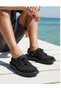 Knitted Rope Detailed Casual and Beach Black Men's Sports Sandals - 7
