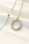 Stylish316L Steel Zircon Stone Double Color Tiffany Necklaceteachers Mothers Valentine's Day Gift