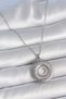 Stylish 316L Steel Silver Color Chain with Zircon Stone Nova Star Model Women's Necklace Teachers Mothers Lovers