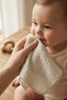 Set of 5 Baby Mouth Wipes 100% Cotton 3-Layer Muslin Cloth 20X20 cm Ecru - 2