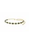 Colorful Plastic Bead Detailed Women's Waist Cord with Gold Chain Detail Adjustable Belt - 4