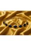 Colorful Plastic Bead Detailed Women's Waist Cord with Gold Chain Detail Adjustable Belt - 3