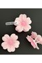 Luxury Elegant Trend Big Matte Daisy Flower Clasp Buckle Female Child Clip 7.5cm Pastel Pink - 3