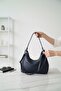 Women's Shoulder Bag with Loose Ring Detail, Lined, for Daily Use