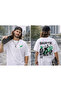Dompuleri Skate Printed Unisex Oversize White T-Shirt - 3