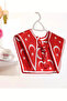 Turkish Flag Moon and Star Patterned Children's Collar Scarf - Multi-Purpose Children's Shoulder Shawl - 3