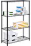 4-Tier Shelving Unit Rack with 350-Pound Capacity, 36 x 14 x 54-Inch, Black - 3