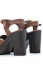 Nvl 163 Flat Strap Adjustable Buckle Detailed Platform Heeled Shoes - 4