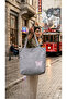 Eco-Friendly Canvas Tote Bag with Butterfly Pattern and "Be" Lettering, Zipper and Pocket - 2