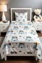 Transportation World Patterned Single Baby Child Pique Set