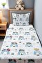 Transportation World Patterned Single Baby Child Pique Set - 2