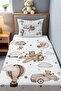Pilot Teddy Bear Patterned Single Baby Kids Pique Set - 2