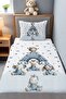 Blue Dream Team Patterned Single Baby Kids Pique Set - 2