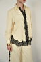 Lace Detailed Striped Shirt - Yellow |   F2082 - Yellow - 4