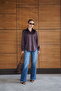 Polka Dot Satin Shirt - Brown |   F2076 - 2