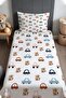 Small Driving Pattern Bedspread and Pillowcase
