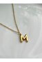Stainless Steel Thin Elegant Chain Mini Balloon Letter Pendant Necklace (m) - 2