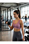 Sports Bra Seamless Laser Cut Wire Free Ribbed Modern Gym Chic Comfortable Bra - 3