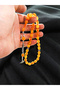 Barley Cut Powder Amber Prayer Beads Dice Yellow Rosary - 4