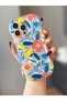 iPhone 14 Pro Max Transparent Shockproof Case with Spring Flower Pattern - 4
