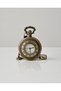 Vintage Roman Numeral Engraved Pocket Watch & Nostalgic Gift Antique Themed Watch with Metal Chain - 4