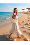 Midi Length Days of Vacation Straw Beach Bag - 3