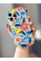 iPhone 14 Pro Max Transparent Shockproof Case with Spring Flower Pattern