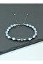 Certified Aa+ Labradorite, Aquamarine, Aa+ Moonstone, Magnetite, and Hematite Natural Stone Men's Bracelet - Aquarius Zodiac Sign - 2