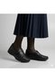 (Br Gol) Inside and Outside Genuine Leather Phlon Light Sole Casual Women's Shoes Black - 2