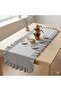 Ruffled Natural Gray Runner - 2