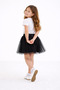 Girl's Heart-Flower-Star T-Shirt Red Tutu Skirt April 23 October 29 Show Outfit Set - 2