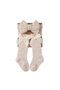 Cozy Cable-Knit Bow Headband & Knee-High Sock Set - Multicolor - 0M to 12M