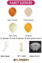 Balloon Set 120 Pieces (Burnt Orange-Nut Brown-Turmeric-Sea Sand) - 2