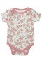 -Printed Babysuit 3-Piece Set with Headbands-Multicolor - 3