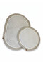 Premium Non-Slip Base Bath Mat with Jute Edge Detail Oval Round Set 100X60-60X60 - 2