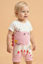 100% Cotton Baby Girl Patterned Summer Short Jumpsuit - 2