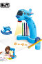 Kids Drawing Projector Table with 24 Patterns & Adjustable Angle, Airplane Design, Blue
