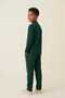 Green 100% Cotton Muslin Fabric Boys' Suit Comfortable Fit Hajj and Umrah Outfit - 4