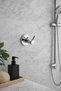 Chrome V Fork Robe Hanger - 2