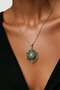 Copper Aventurine Necklace Handcrafted with Quality (Gold Chain Plated) - 2