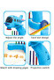 Kids Drawing Projector Table with 24 Patterns & Adjustable Angle, Airplane Design, Blue - 4