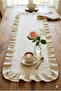 Frilly Natural Raw Cotton Runner