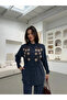 Women's Front Embroidered Beaded Tir Tiril Fabric Shirt or Jacket Style - 4