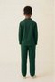 Green 100% Cotton Muslin Fabric Boys' Suit Comfortable Fit Hajj and Umrah Outfit - 5