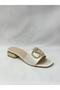 Lalezar Kundura 045-325 Silver Satin Slippers - 3