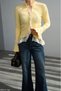 Women's Lace Detailed Buttoned Knitwear Cardigan - 6